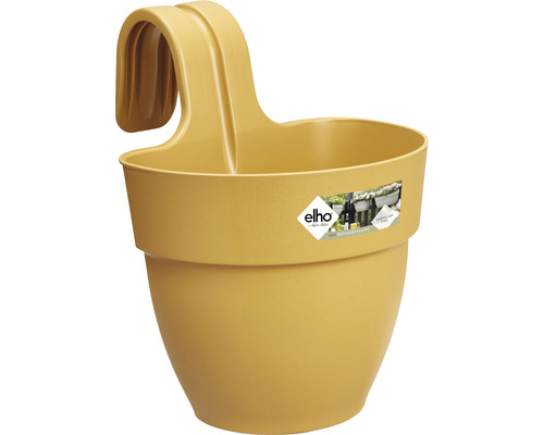 Hangpot bloembak elho Vibia Campana kunststof Ø 20,5 cm H 26,5 cm honinggeel
