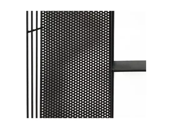 Etagère murale 4 tablettes en métal noir 60 x 40 cm - LINE