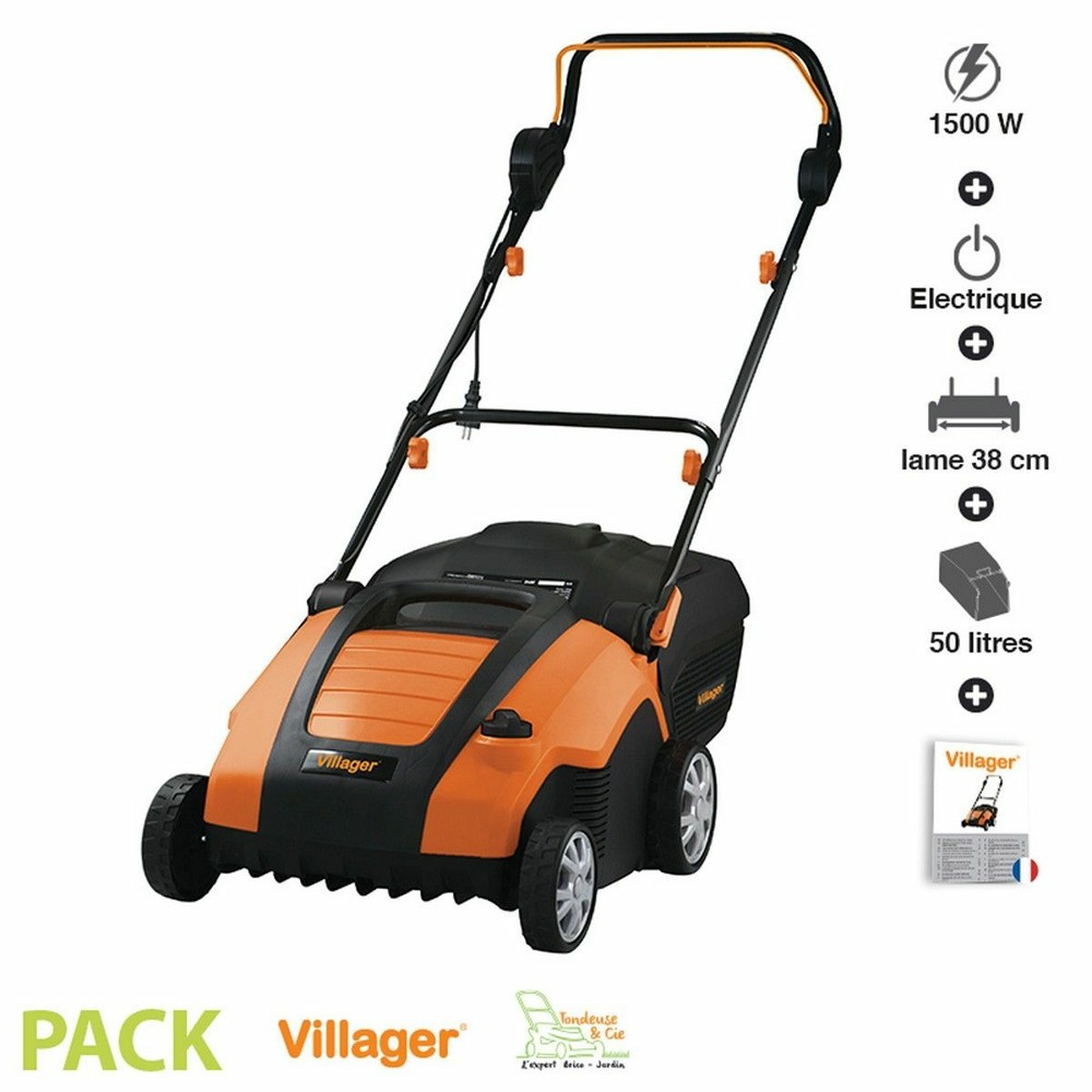 Scarificateur électrique 230v largeur 38 cm villager vas 1500p