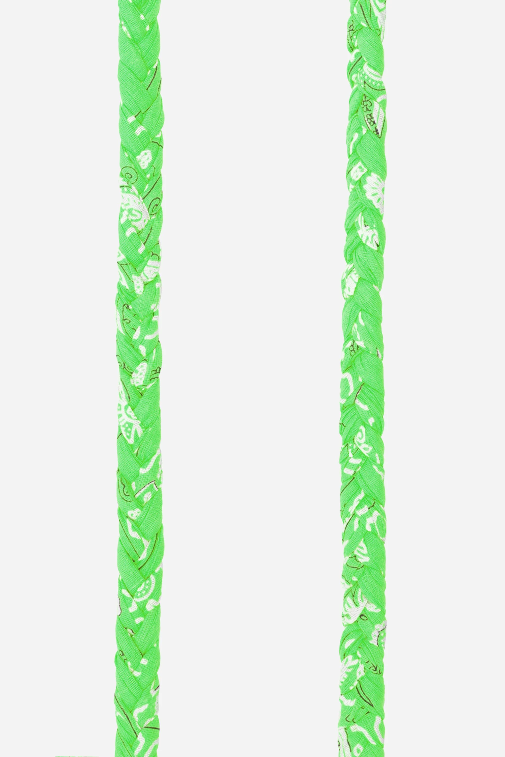 DELLA - Cordon de téléphone bandana et perles | Vert