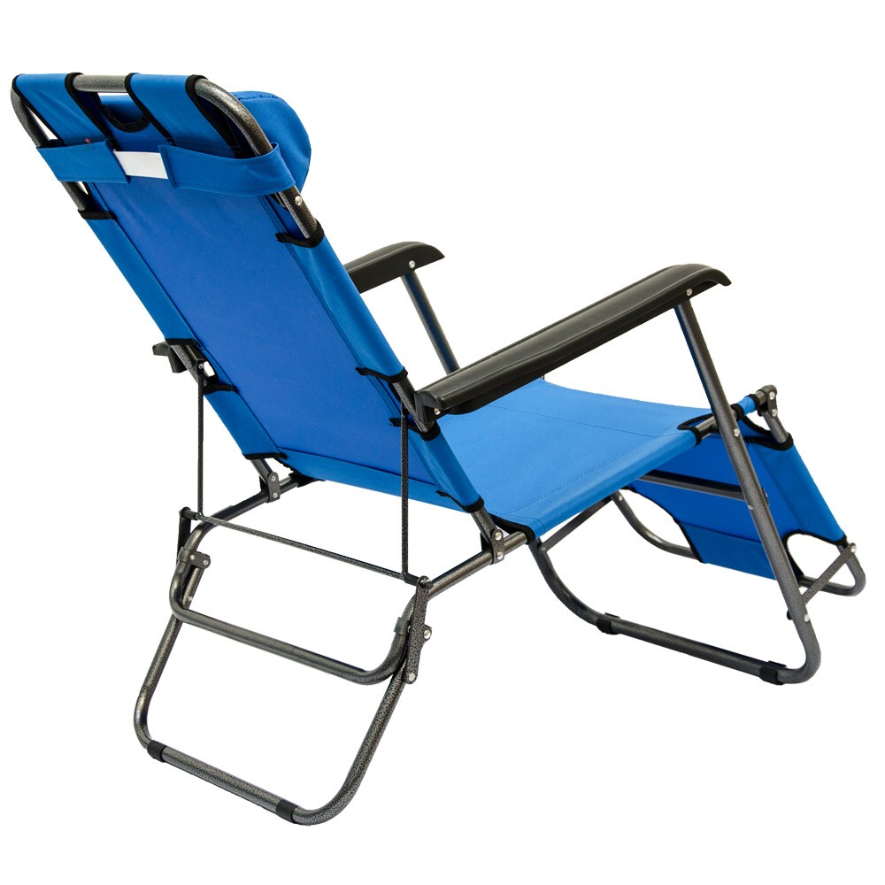 Liegestuhl Gartenliege 153cm Sonnenliege Strandliege Campingliege Liege + Kissen