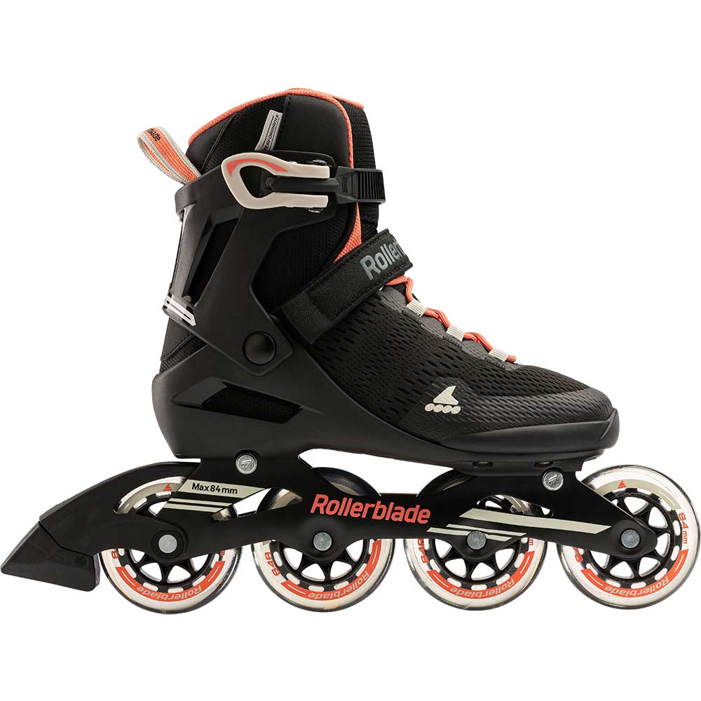 Rollerblade SIRIO 84 W Inlineskates Damen schwarz koralle