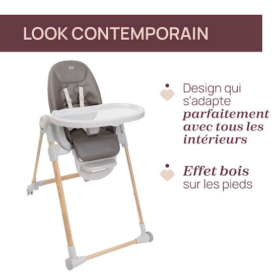 Chaise haute Polly Armonia   Scandinavian        de               Chicco
