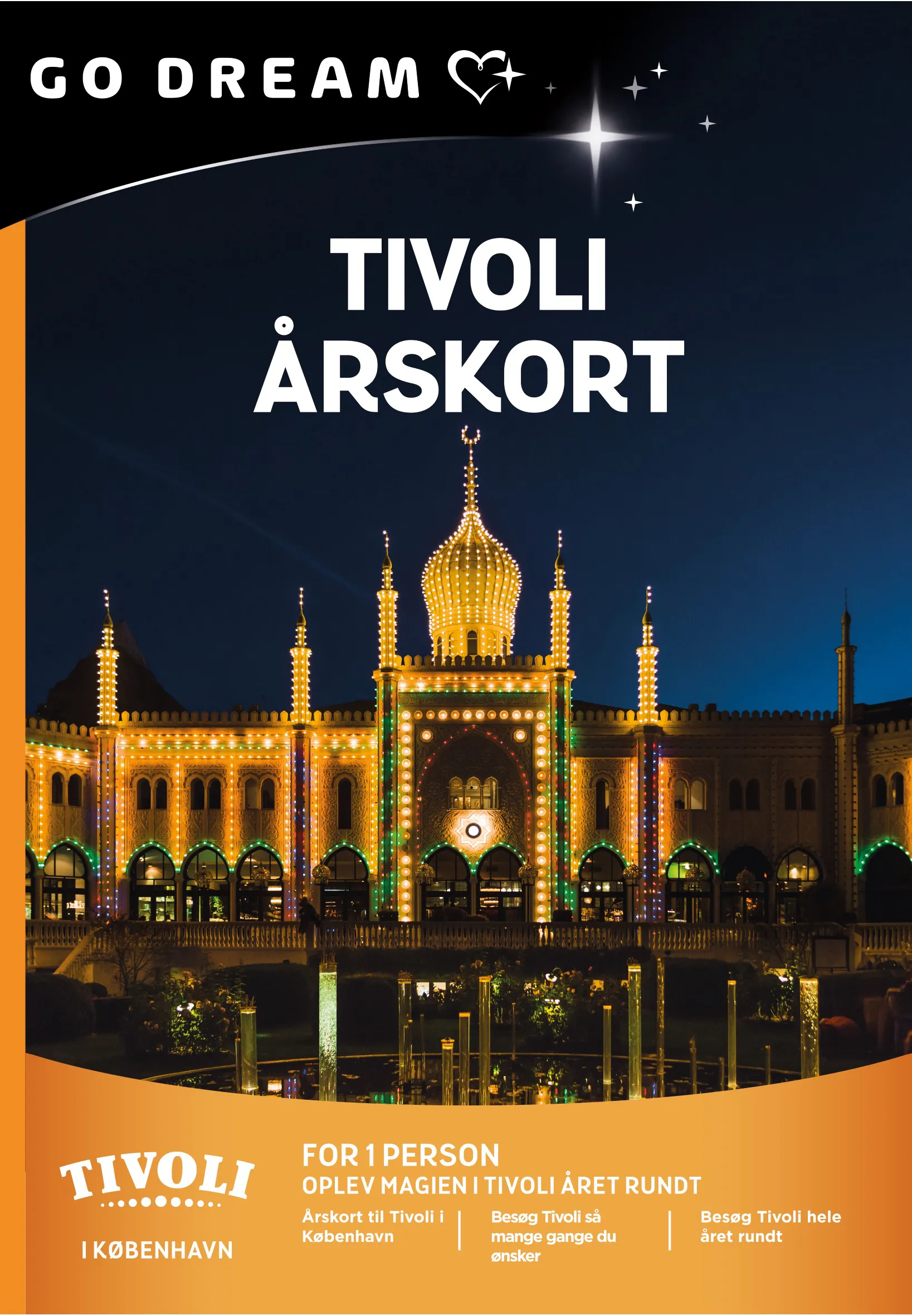 GO DREAM Gavekort - Tivoli Årskort