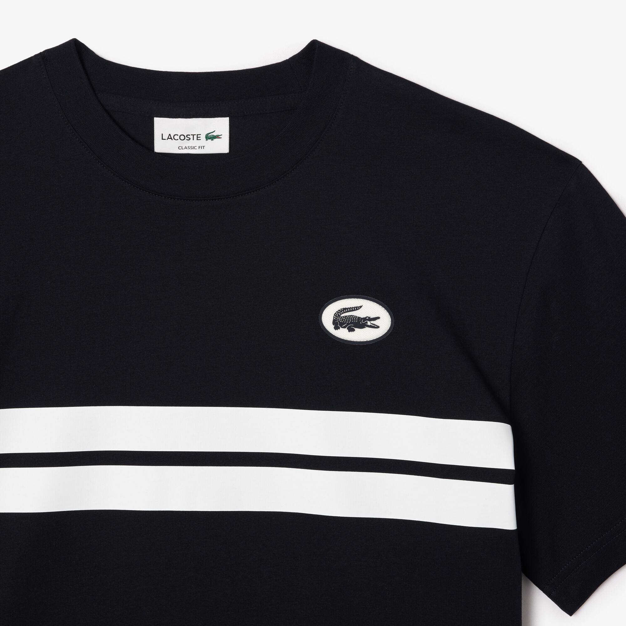 T-Shirt aus Baumwolle mit kultigem Aufdruck T-Shirts - Blau - Lacoste - Herren