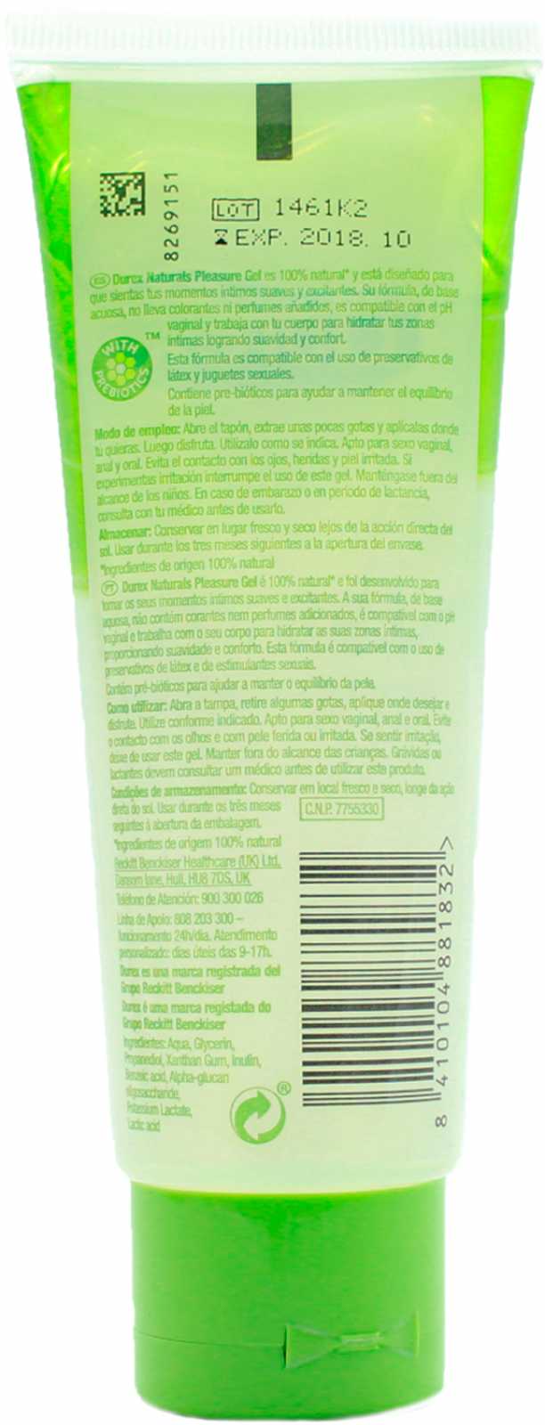 Gel Íntimo Durex Naturals 100ml