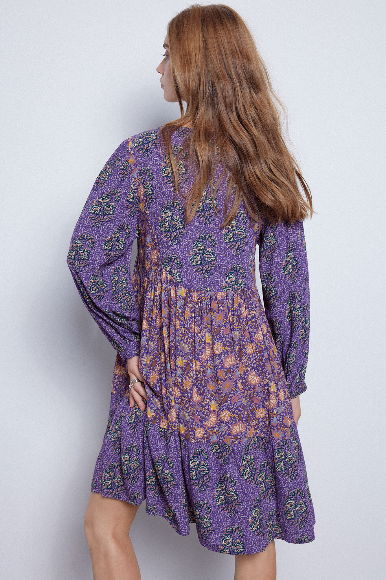 vestido curto estampado