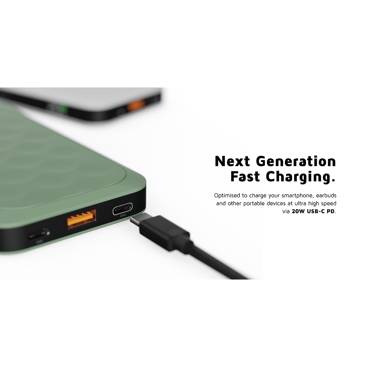 Xtorm 20W Fuel Series 10000mAh powerbank (grønn)