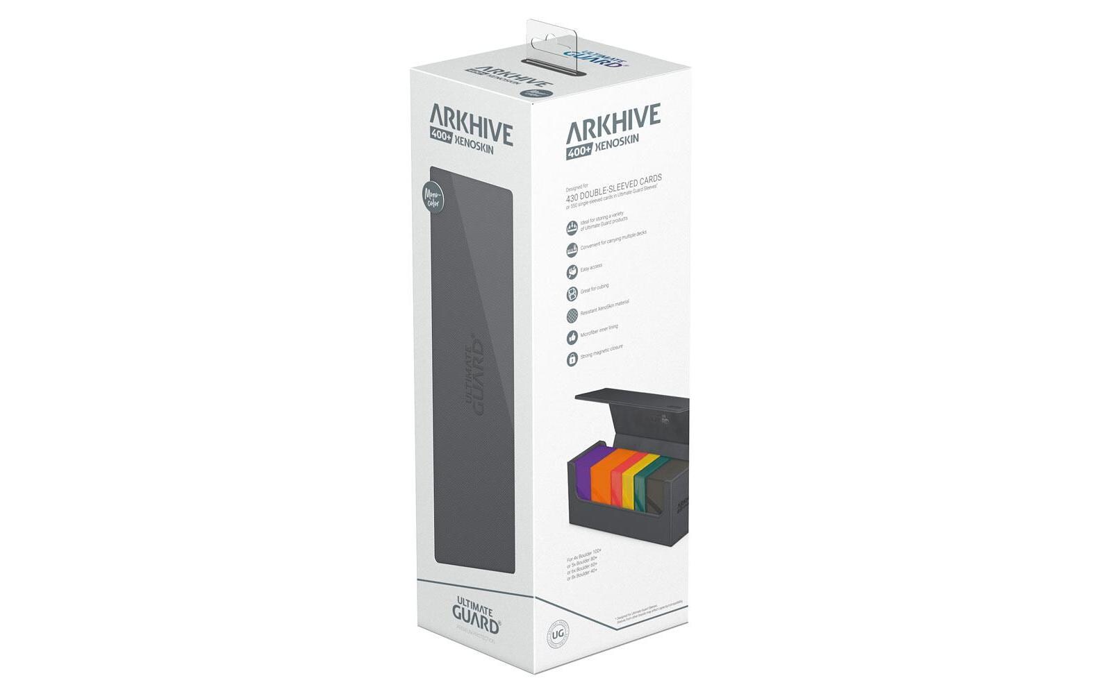Kartenbox XenoSkin Arkhive Monocolor 400+ GrauHochwertige Box für Sammelkarten in Standardgrösse