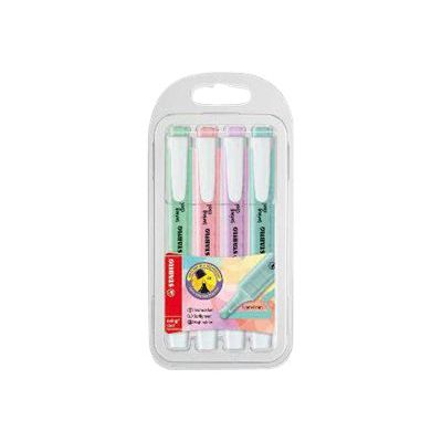 STABILO Swing cool Pastel - Pack de 4 surligneurs - couleurs assorties
