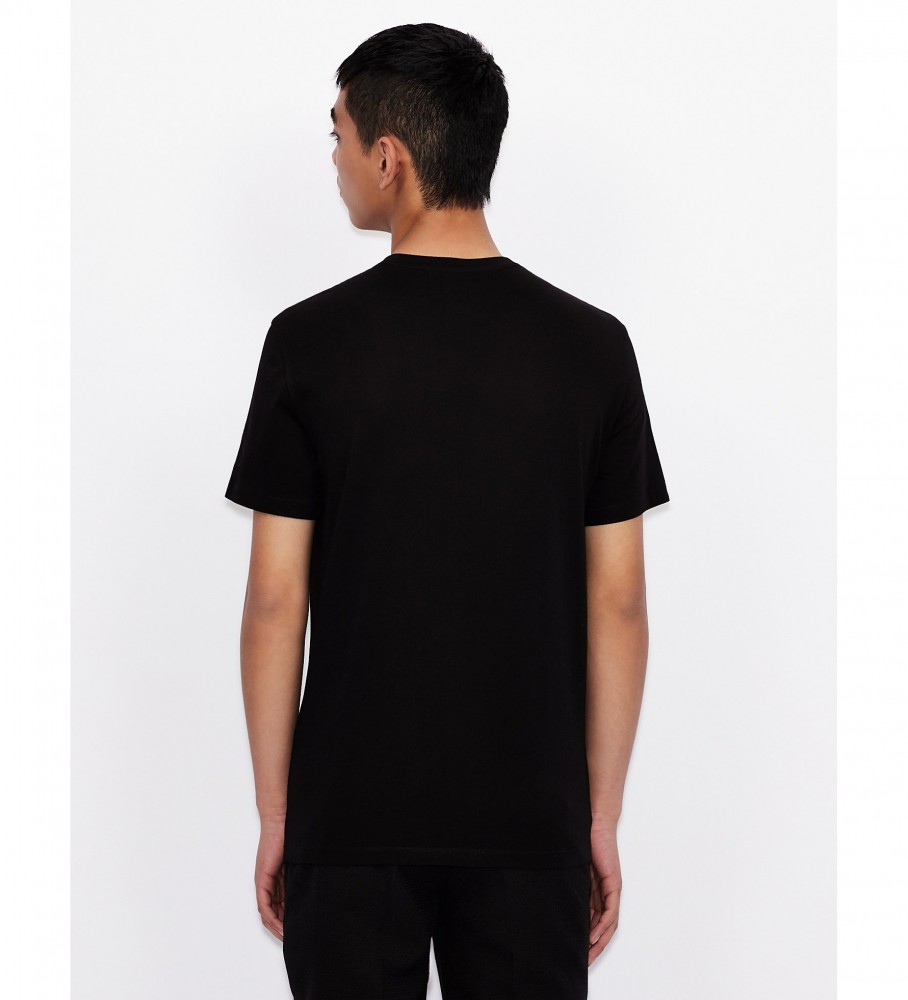 Camiseta clássica Armani Exchange preta