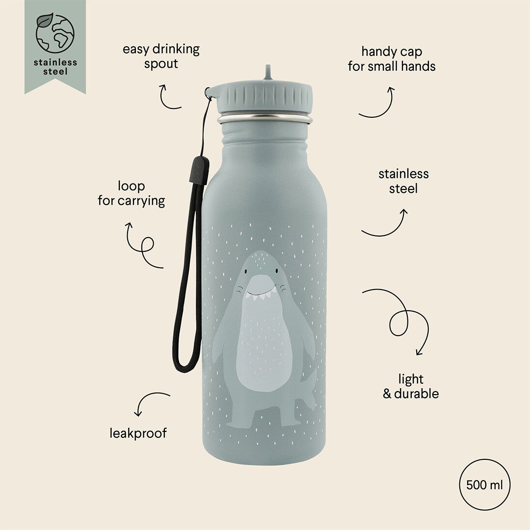 Trixie rvs drinkfles mr. shark- 500 ml