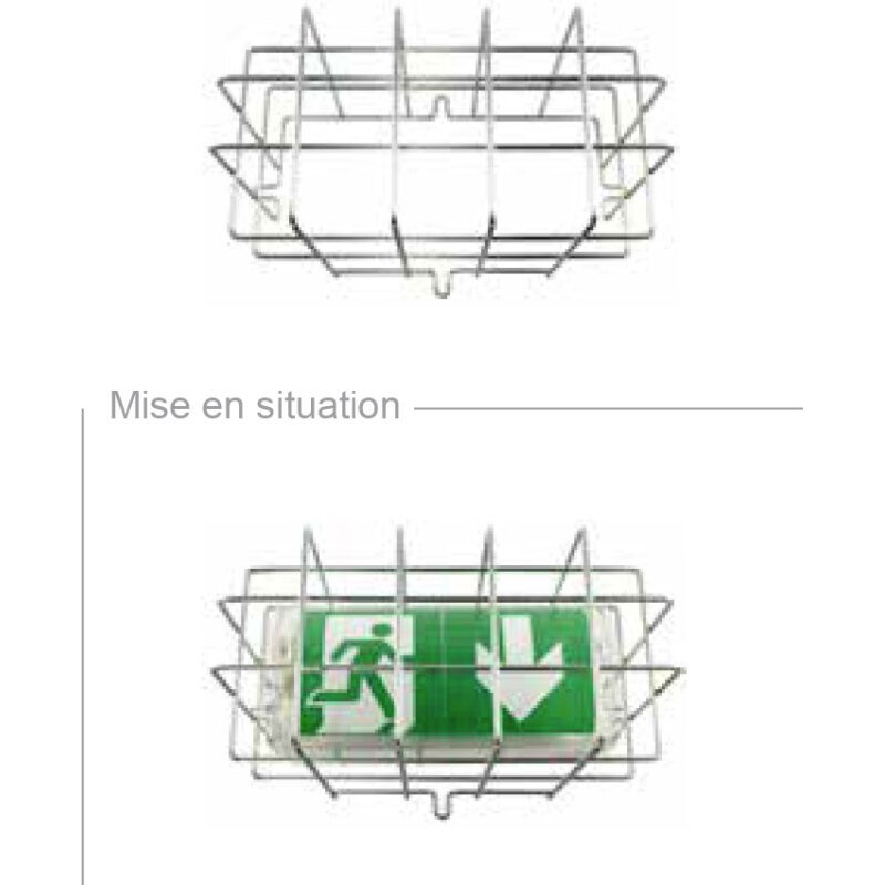 Grille de protection pour bloc autonome évacuation BAES