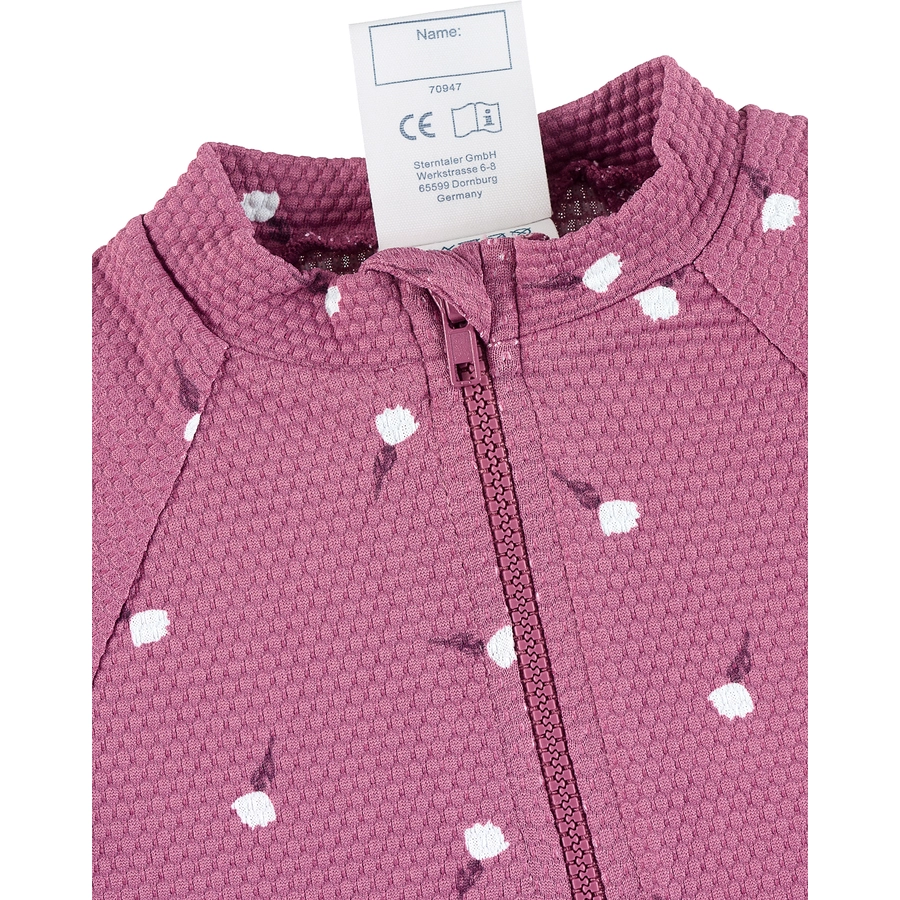 Sterntaler Langarm-Schwimmshirt Blumen purpur