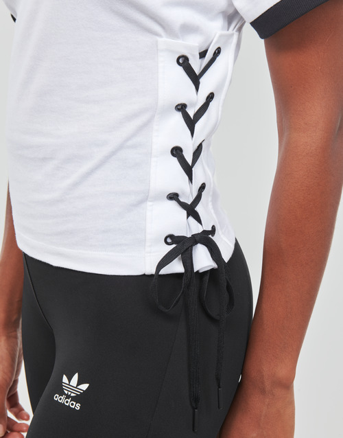 adidas Originals - LACED TEE - blanc