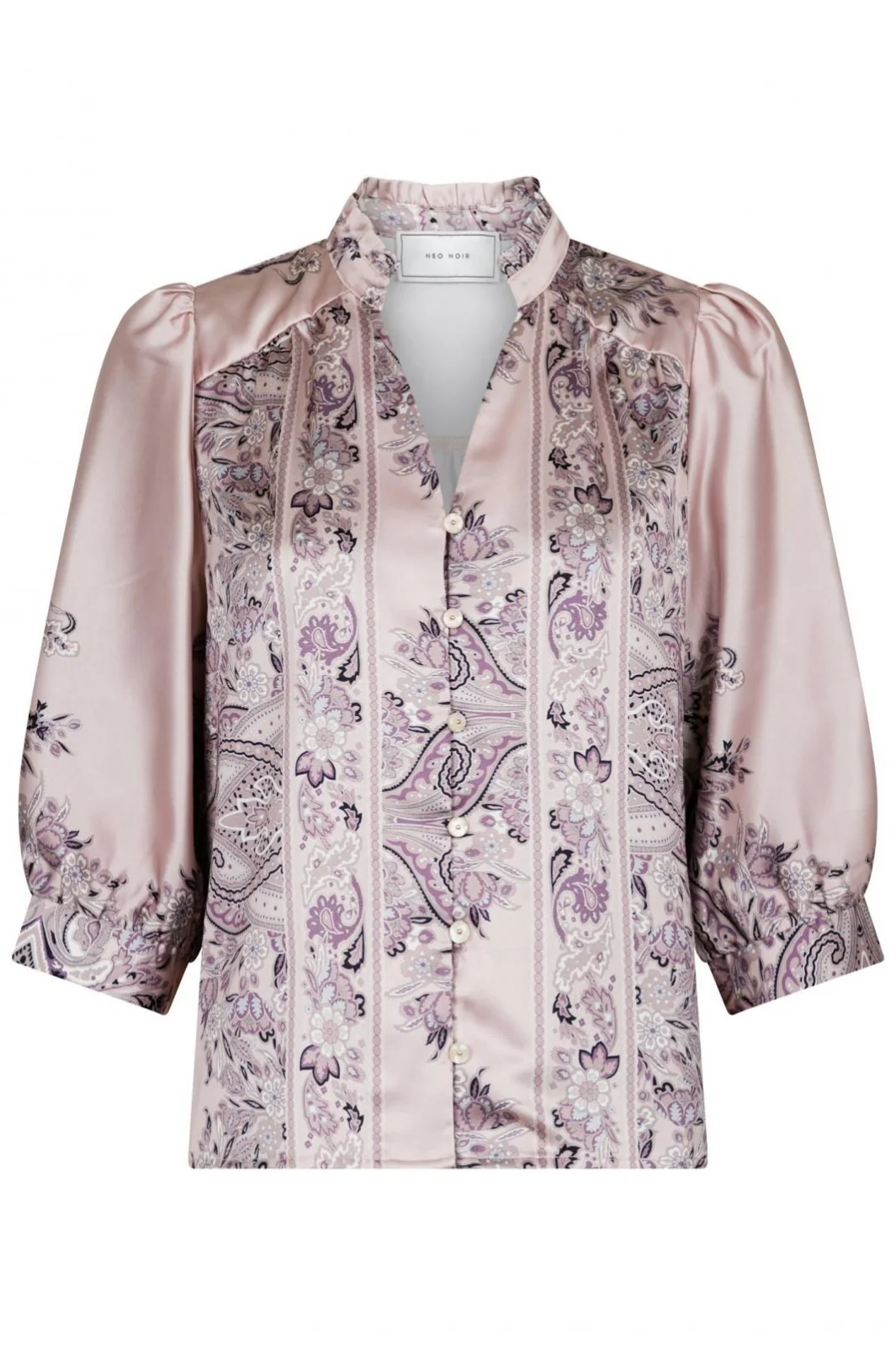 Neo Noir Roselle Paisley Border Blouse