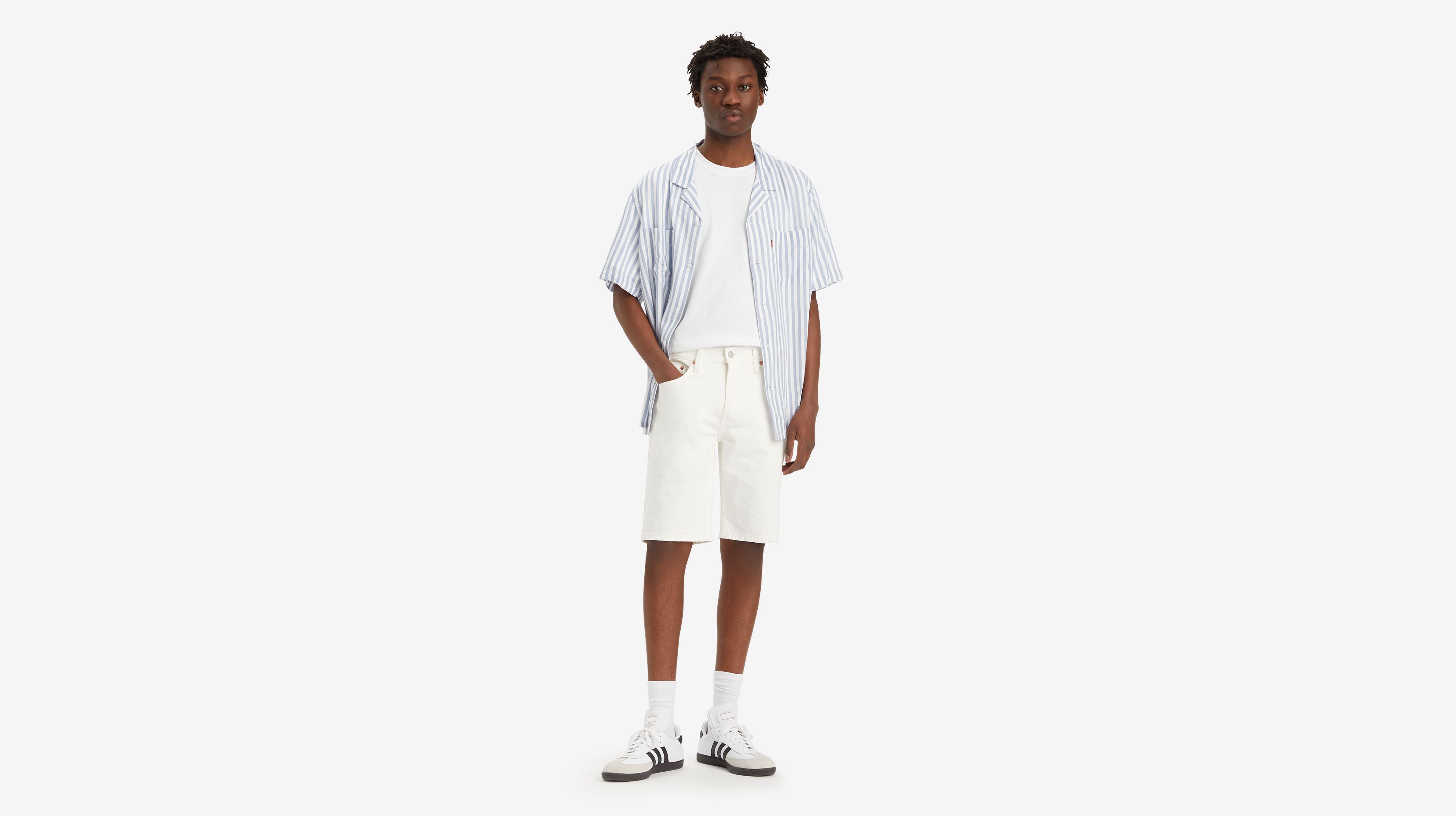 Levi's® short 405™ Standard - Stretch Accord Short - Blanc
