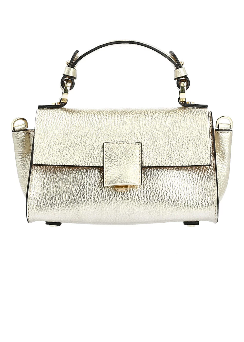 MINI SAC CLEMENTINE METALLISE DORE