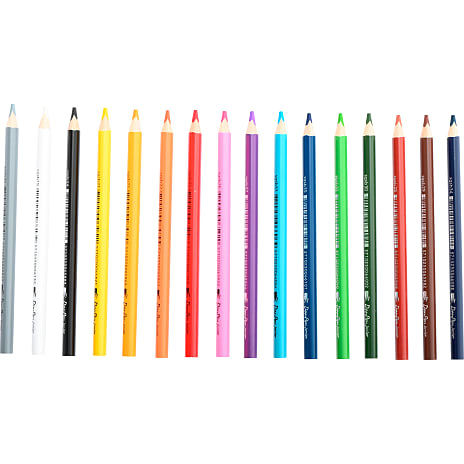 Danpen junior jumbo farveblyant - hvid