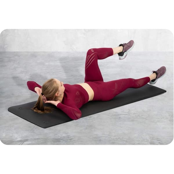 Treningsmatte med hull, tykk 183 x 60 cm Neo-Sport - 192000 svart