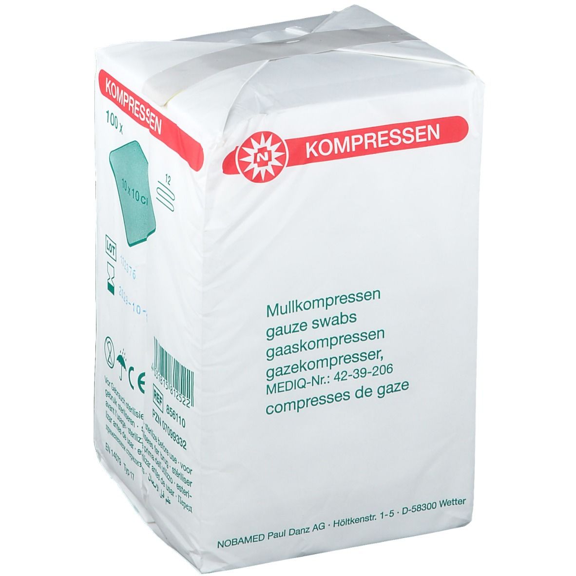 Mullkompressen unsteril 12-fach 10 x 10 cm