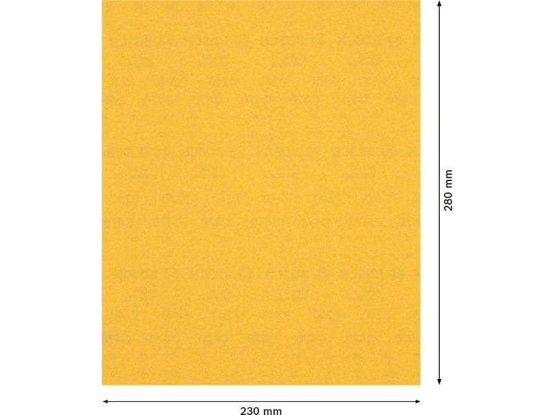 Bosch Professional Schleifpapier EXPERT C470, 230 x 280 mm, Schnelles Schleifen von Farbe und Holz