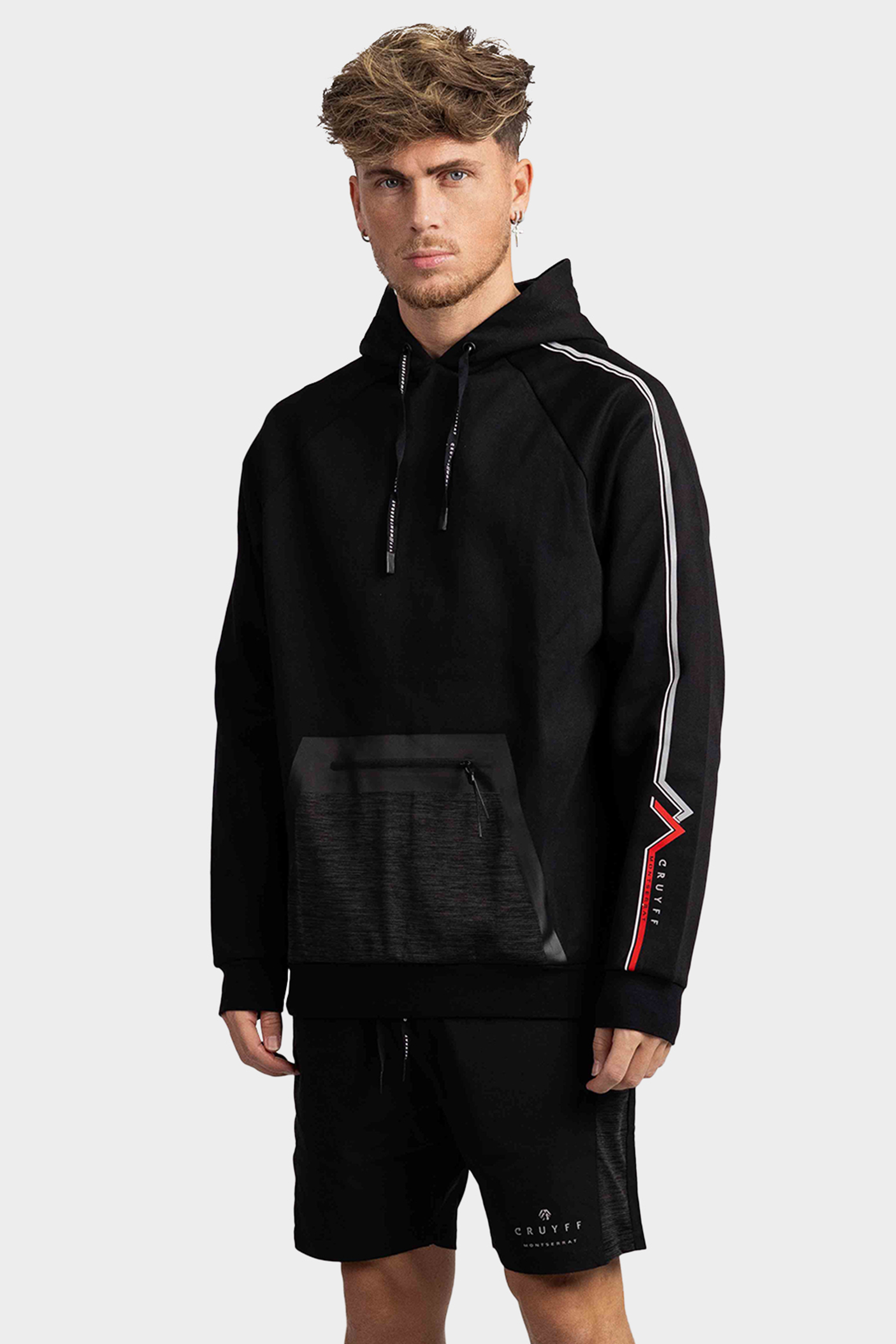 Cruyff Montserrat Mantel Hoodie Heren Zwart