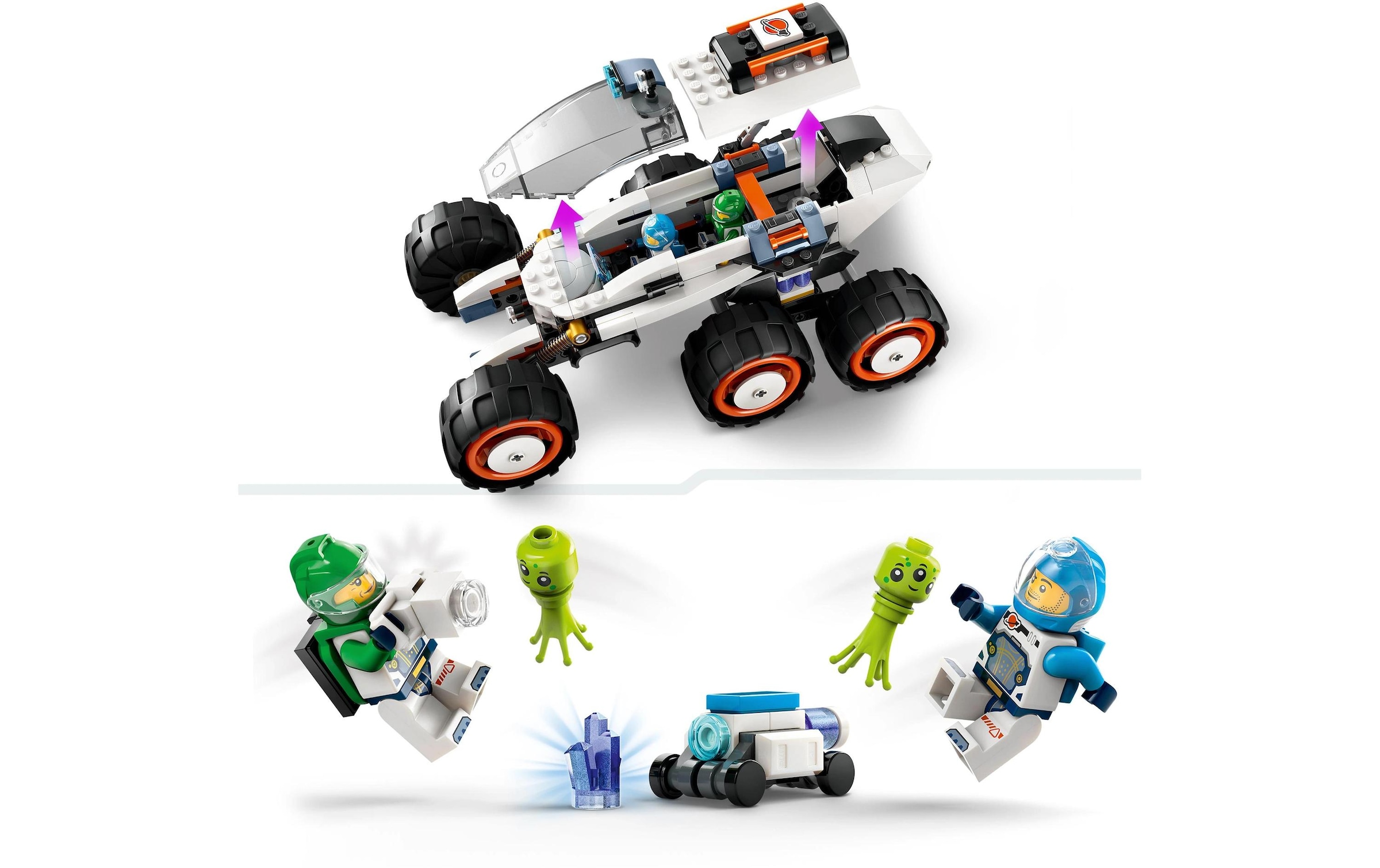 LEGO® Spielbausteine »Weltraum-Rover mit Ausserirdischen 60431«