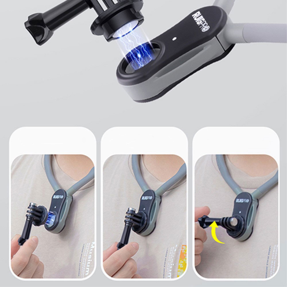 Universal Hals / Nacken Halterung für Smartphone / GoPro / DJI Action / Osmo Action / Insta360 Kamera mit 1/4