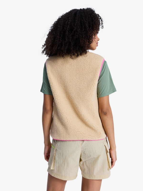 Boundless Spirit Veste sans manches en polaire Beige Femme