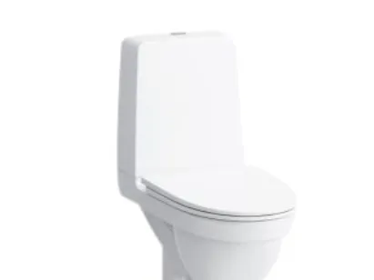 Laufen Kompas skruemonteret toilet med åben S-lås og åben skyllekant