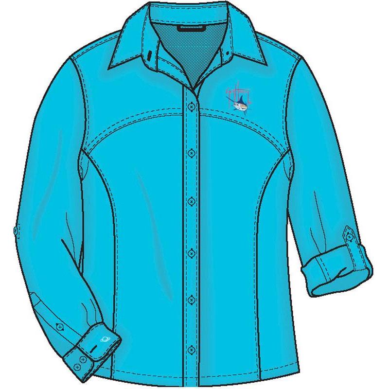 Chemise Manches Longues Femme Guy Harvey Turquoise