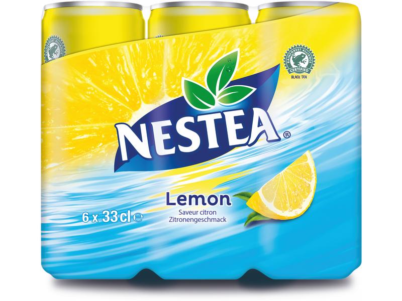 Nestea Schwarztee Zitrone 6 Stück x 0.33 l Aromatisiertes Erfrischungsgetränk mit Tee-Extrakt