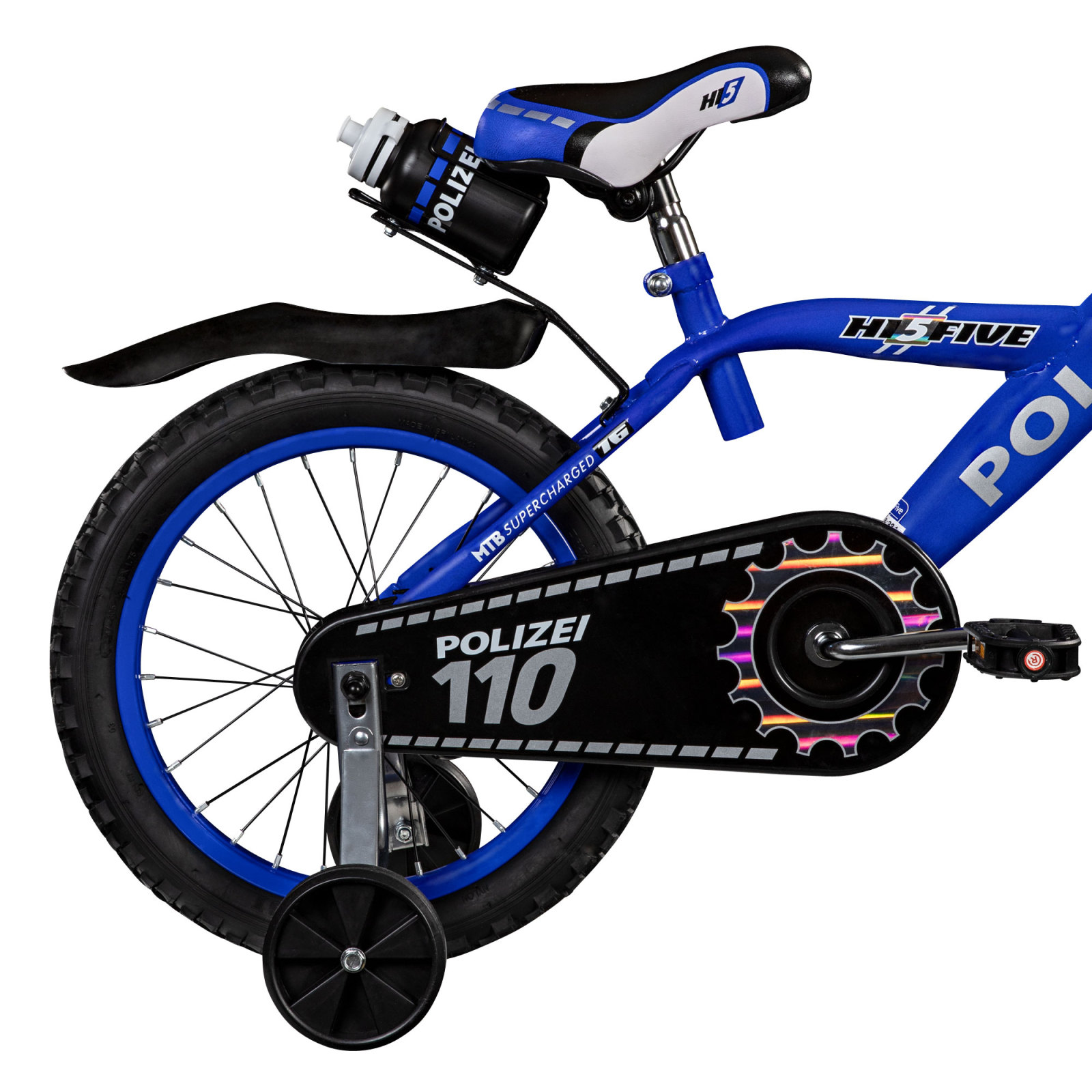 Kinderfahrrad Hi5 POLIZEI 16'' - blau - 1-Gang