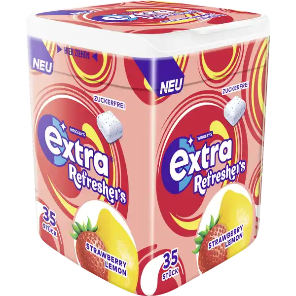 Refreshers Strawberry Lemon, erfrischender Kaugummi