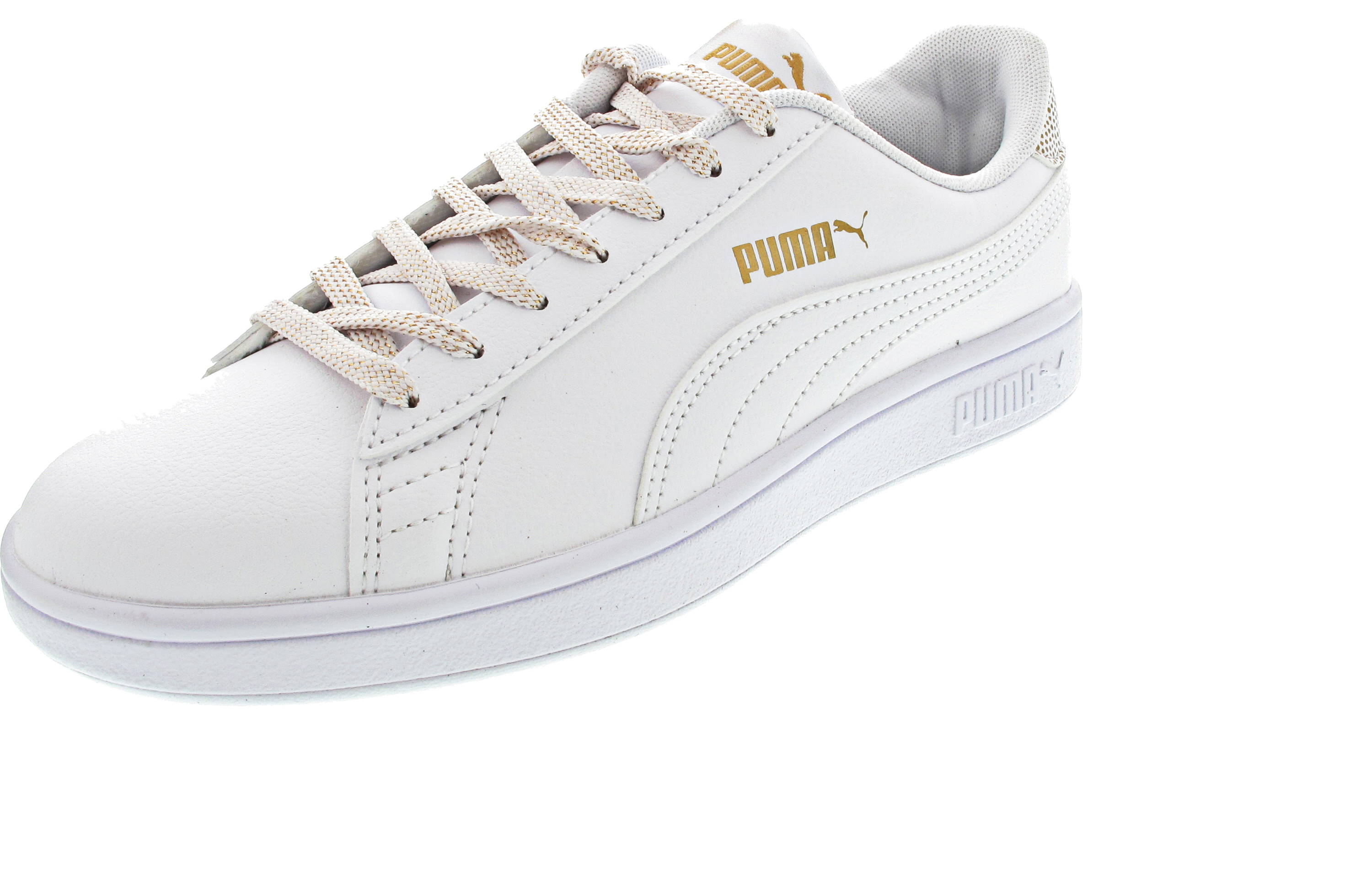 Puma Smash v2 Metallics Jr Sneaker weiss