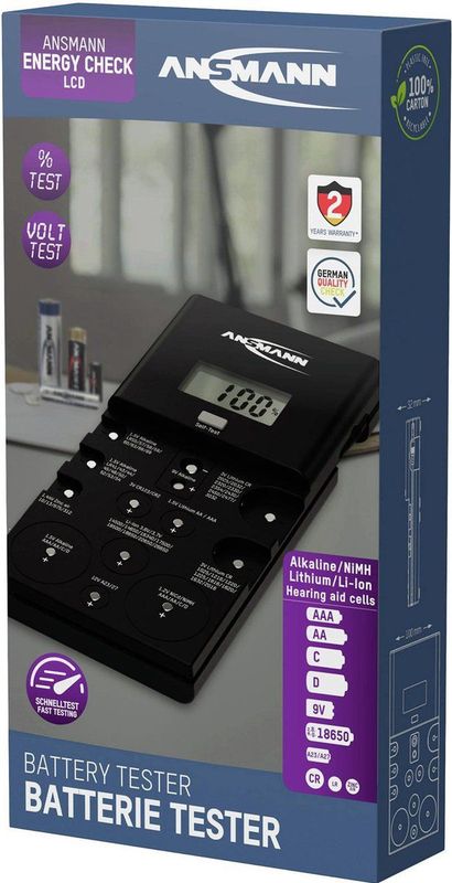 Ansmann Batterijtester - Energy Check LCD 1900-0100