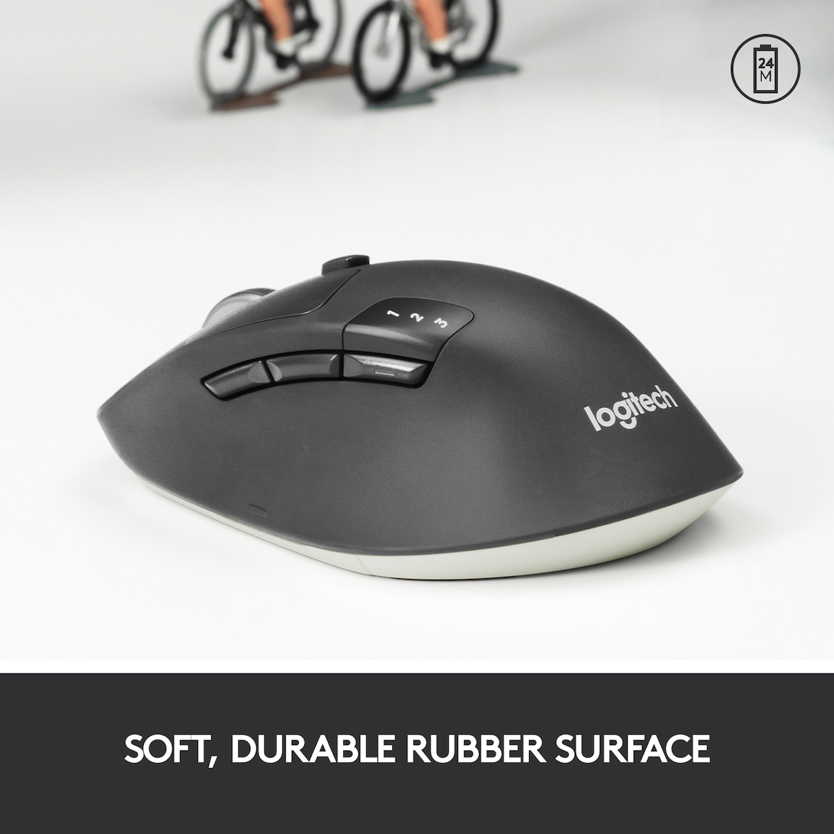 Logitech M720 Triathlon trådløs Bluetooth mus (sort)