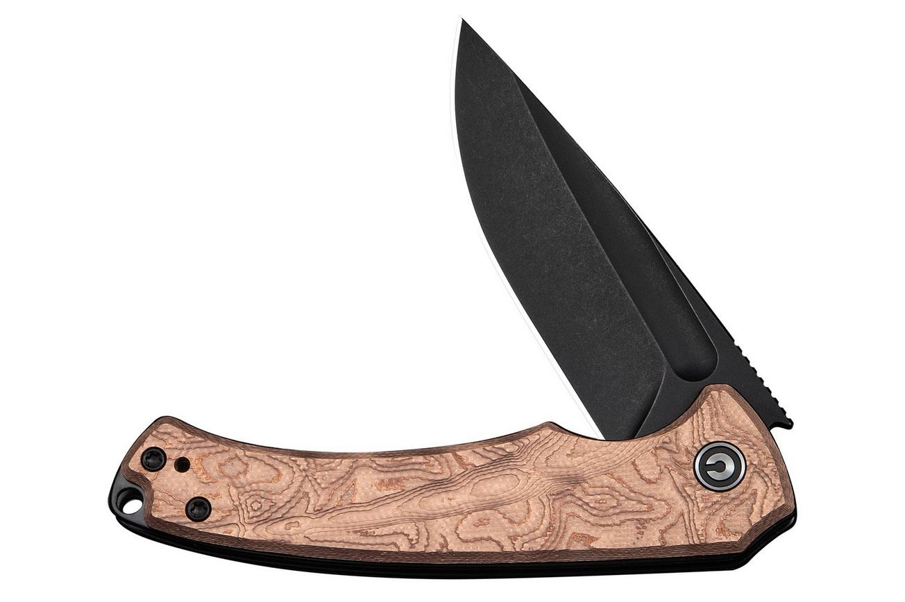 Civivi Voidflare C24040-3 Blackwashed 14C28N, G10 Copper Foil, zakmes