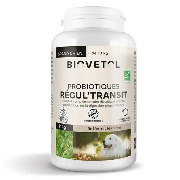 Biovetol - Poudre Régul'Transit Bio Grand Chien >10kg - 112g