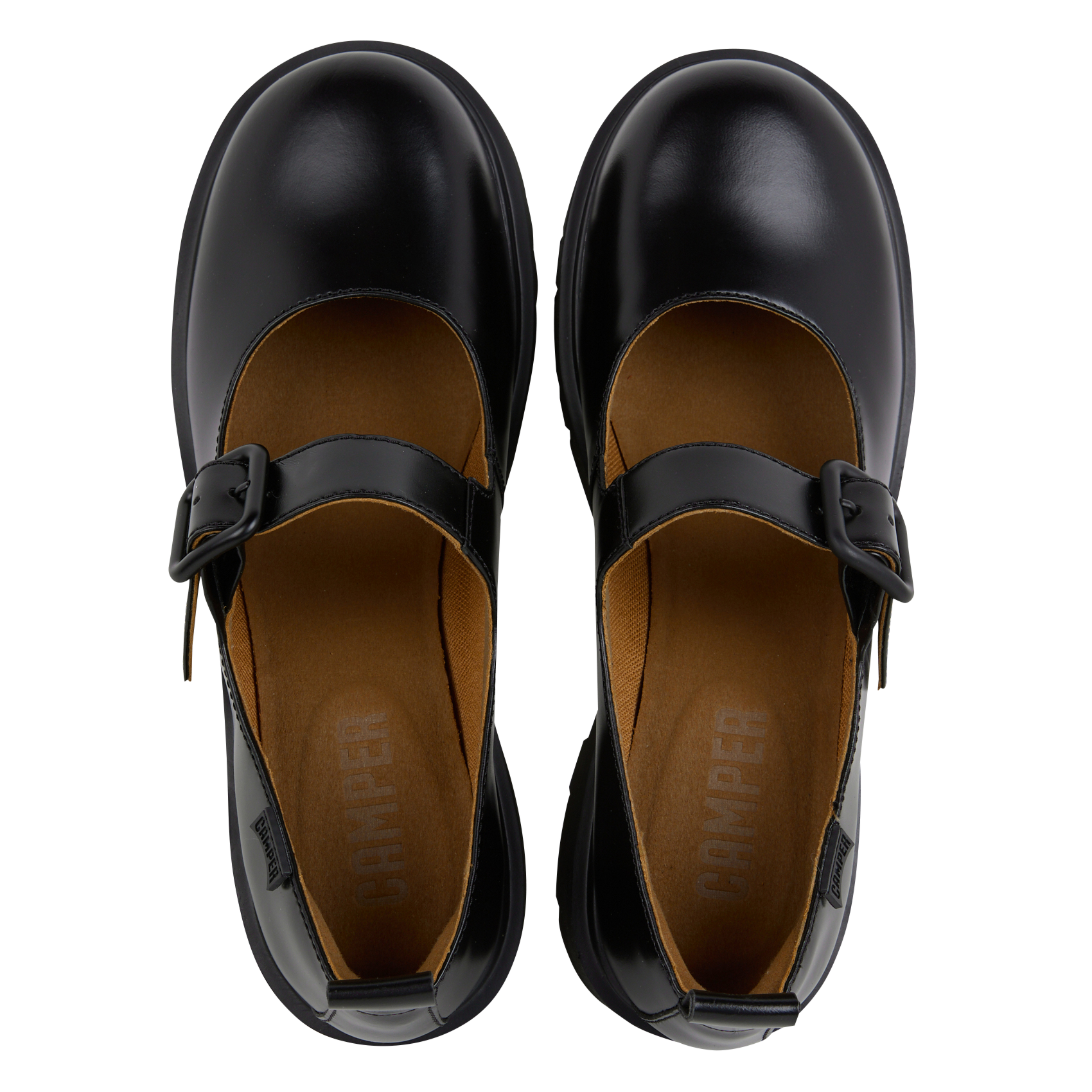MILAH - Derbies compensée en cuir | Noir