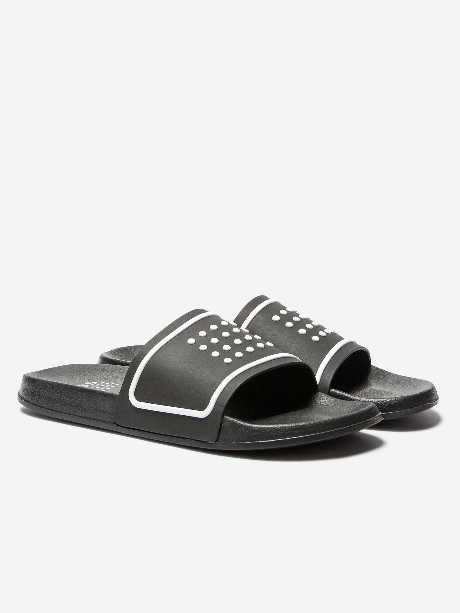 Mule Homme Synthétique Semelle Grip Noir