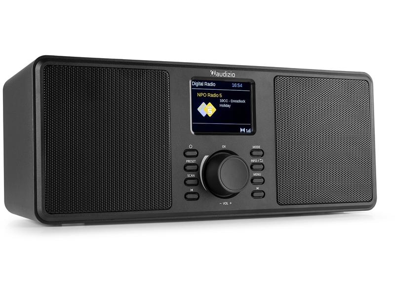 Audizio DAB  Radio Monza Schwarz Portables DAB  Radio mit FM-Funktion und Bluetooth-Konnektivität