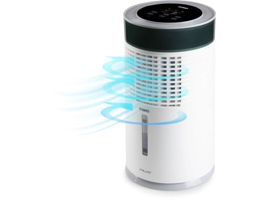 DOMO - Humidificateur vapeur froide Refroidisseur d'air - 9,6 w - oscillation - blanc