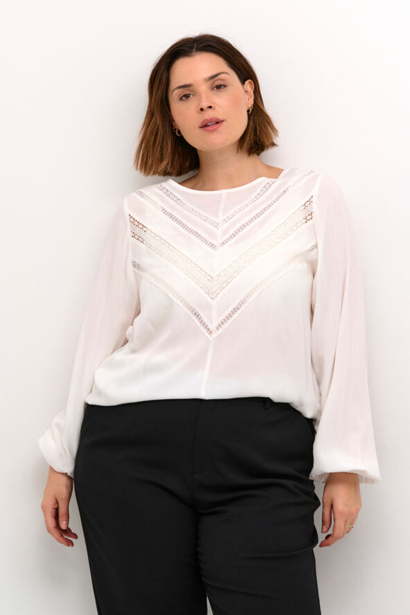 Kaffe Curve KCelina Blouse Chalk