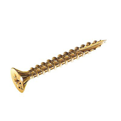 90 vis à bois aggloméré tête fraisée pozidriv acier bichromaté Rocket Ø4,5 x 60 mm