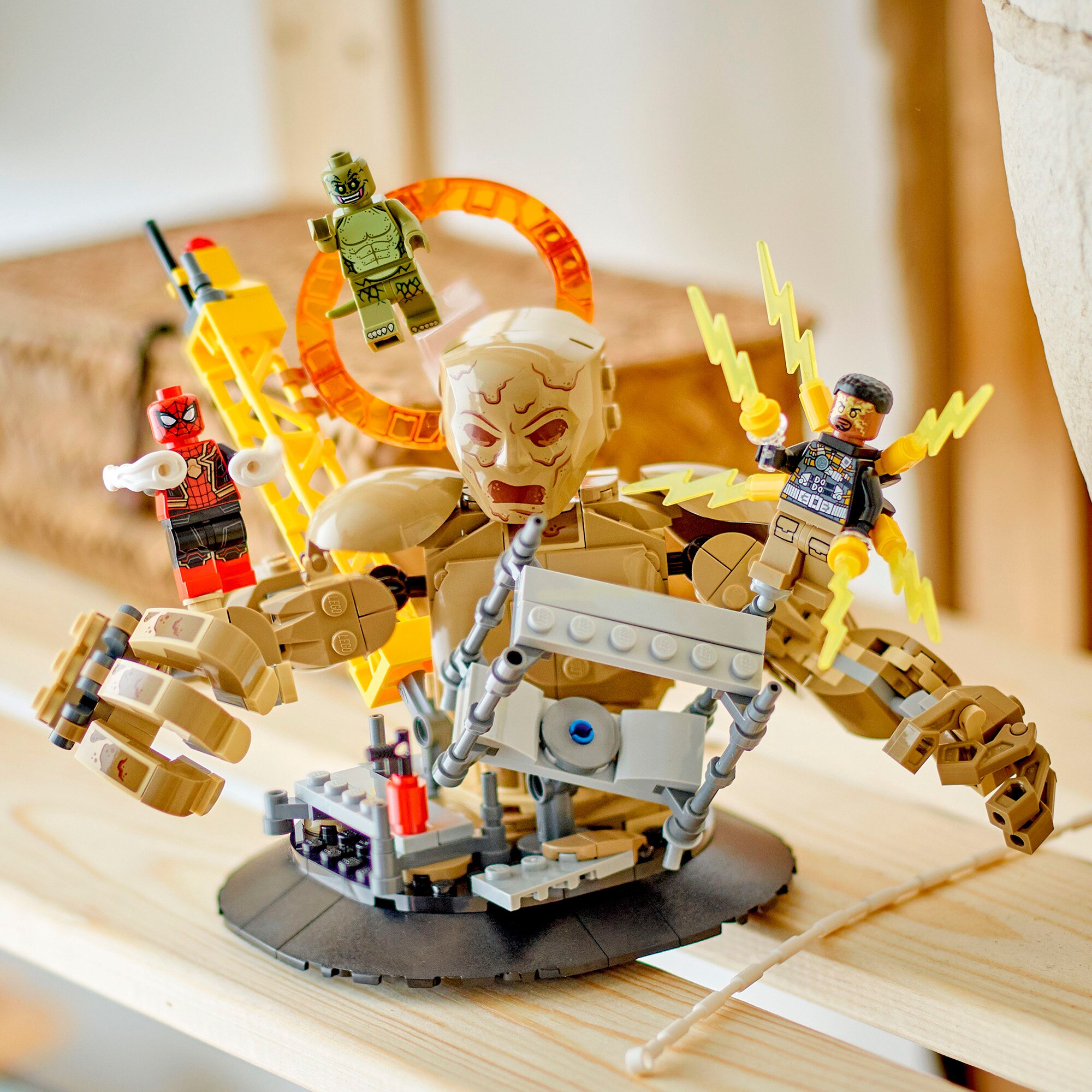 LEGO Konstruktionsspielzeug Marvel Super Heroes Spider-Mans großer Showdowns