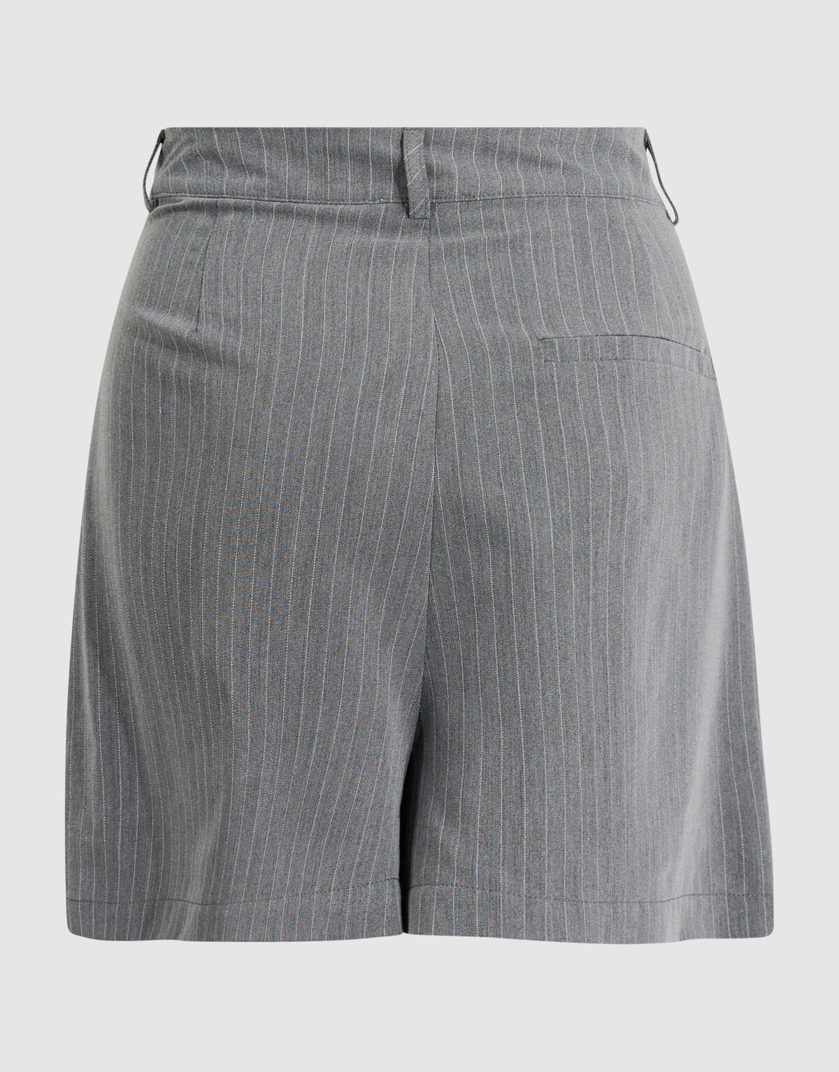 Pinstripe Pleated Skort Donkergrijs