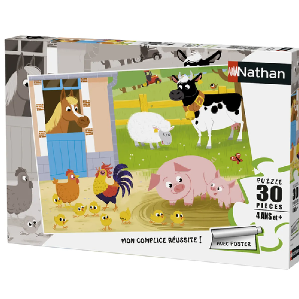Ravensburger Nathan Puzzle 30p Mes Amis de la Ferme