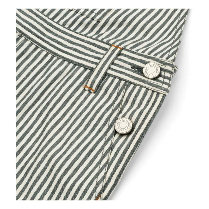 Liewood Salopette Venedict Rayée | Bleu gris